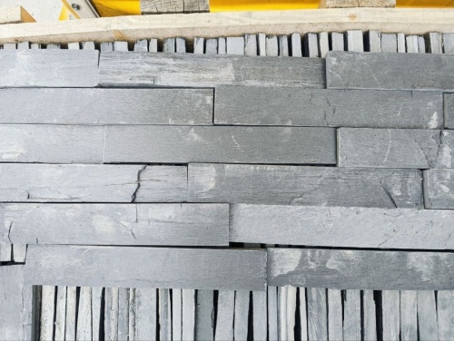 Плитка чёрная из натурального камня фасадная 30 см * 5 см, толщина 7 мм -30 мм купить в Черноголовке