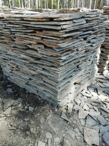 Плитняк златолит Уральский для цоколя, отмостки купить в Черноголовке